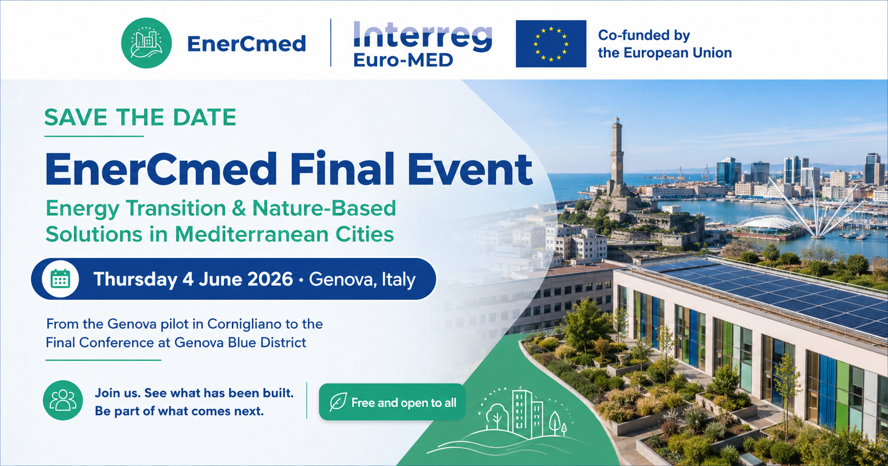 EnerCmed Final Event · 4 June 2026 · Genova, Italy